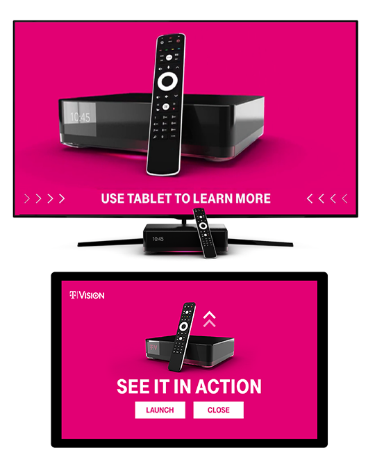 Image of the sizzle reel and idle experience of the demo.